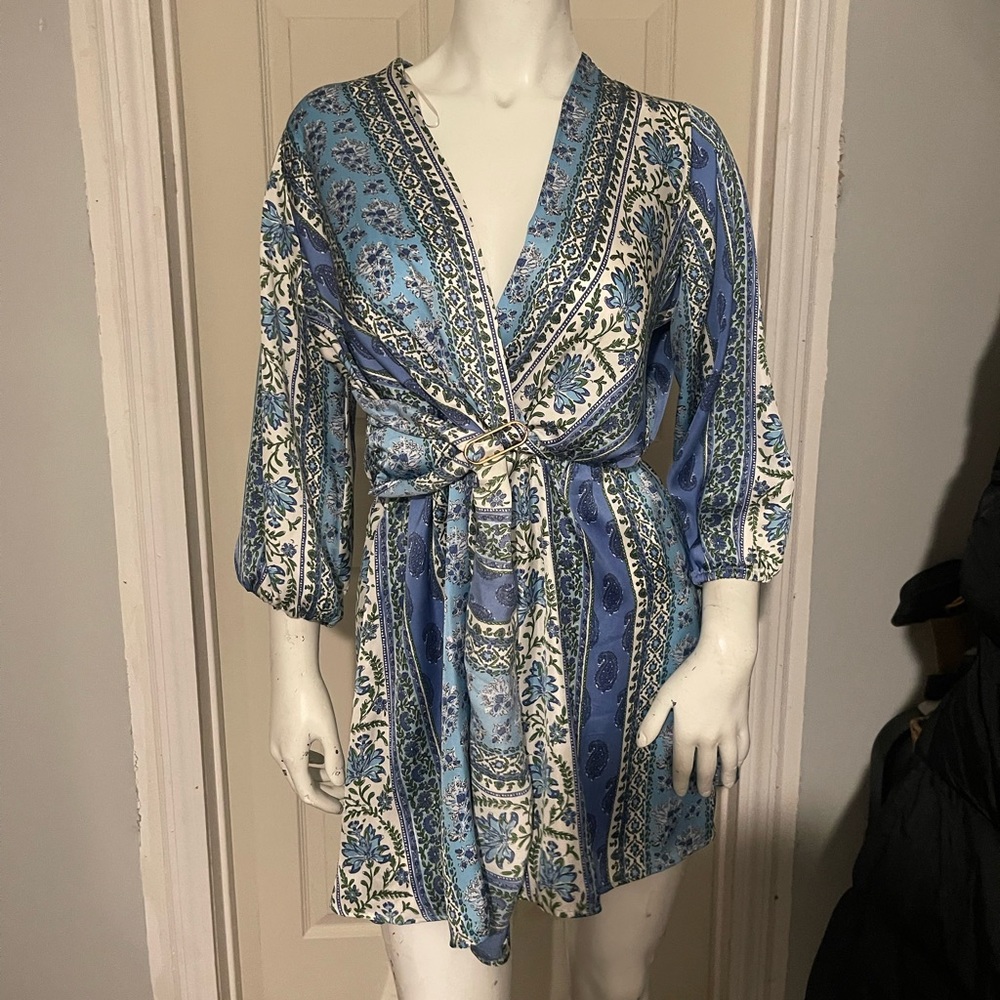 Zara Summer Dress - blue azul - medium